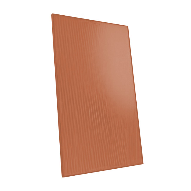 Terracotta gekleurd zonnepaneel van Soluxa