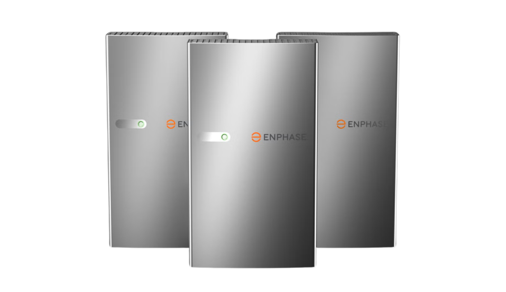 Enphase IQ Battery modules naast elkaar