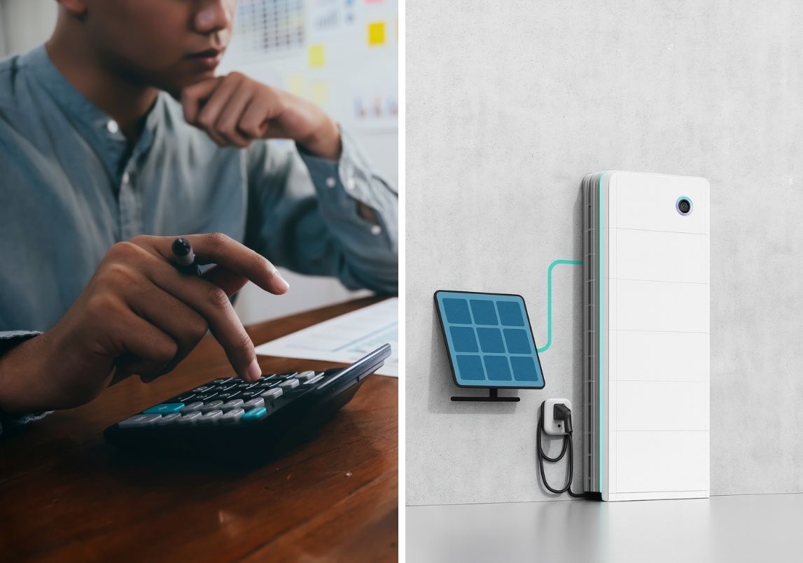 Capaciteit thuisbatterij Zonnig berekenen