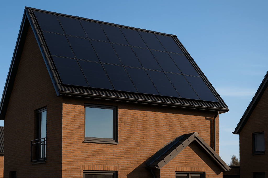 Zwarte zonnepanelen